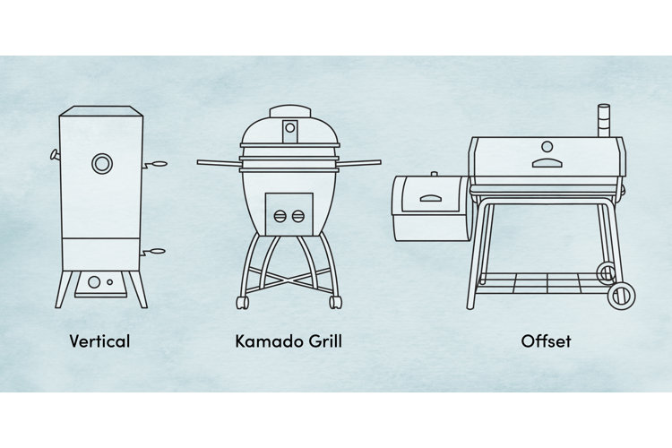 Types of smokers bbq sale